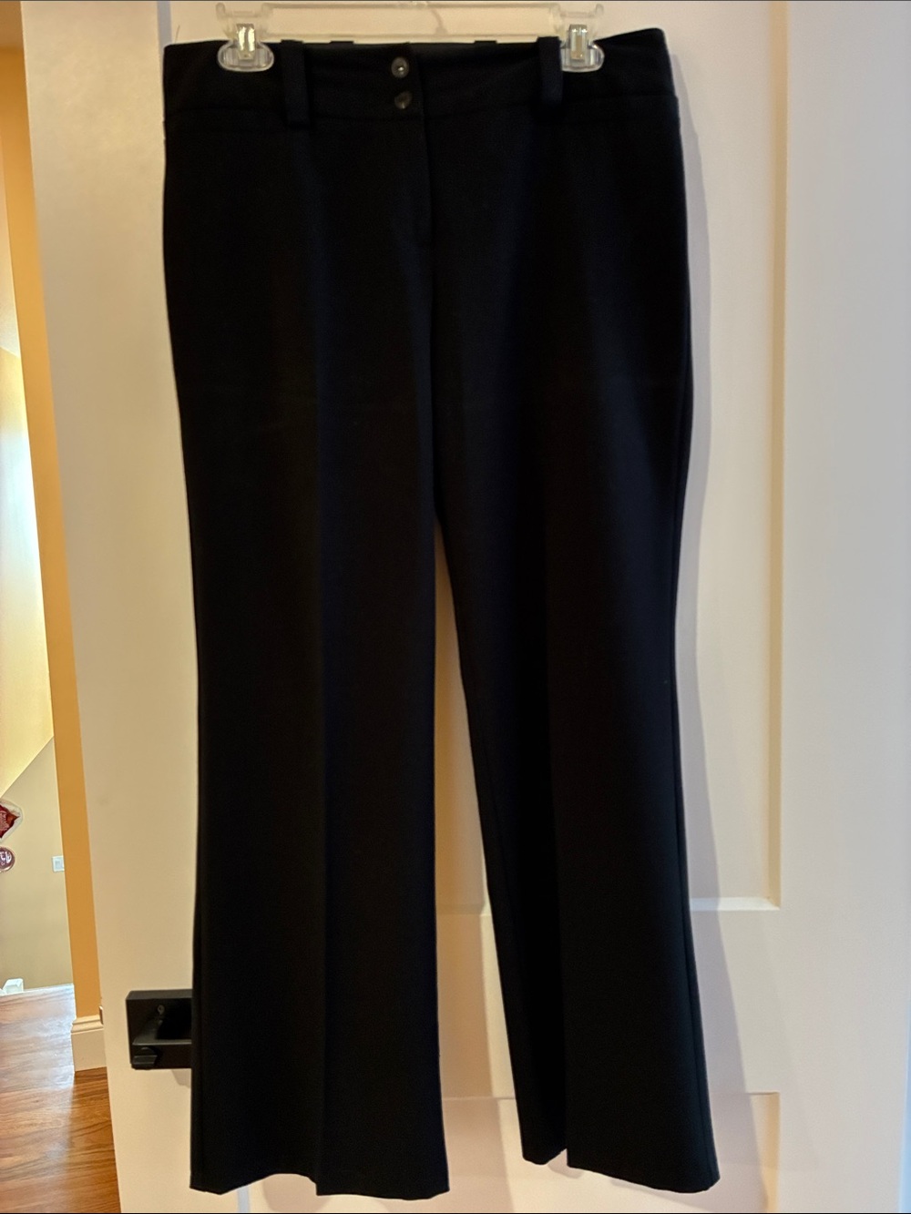 BCX Cambridge Black Wide-Leg Dress Pants, size 7P